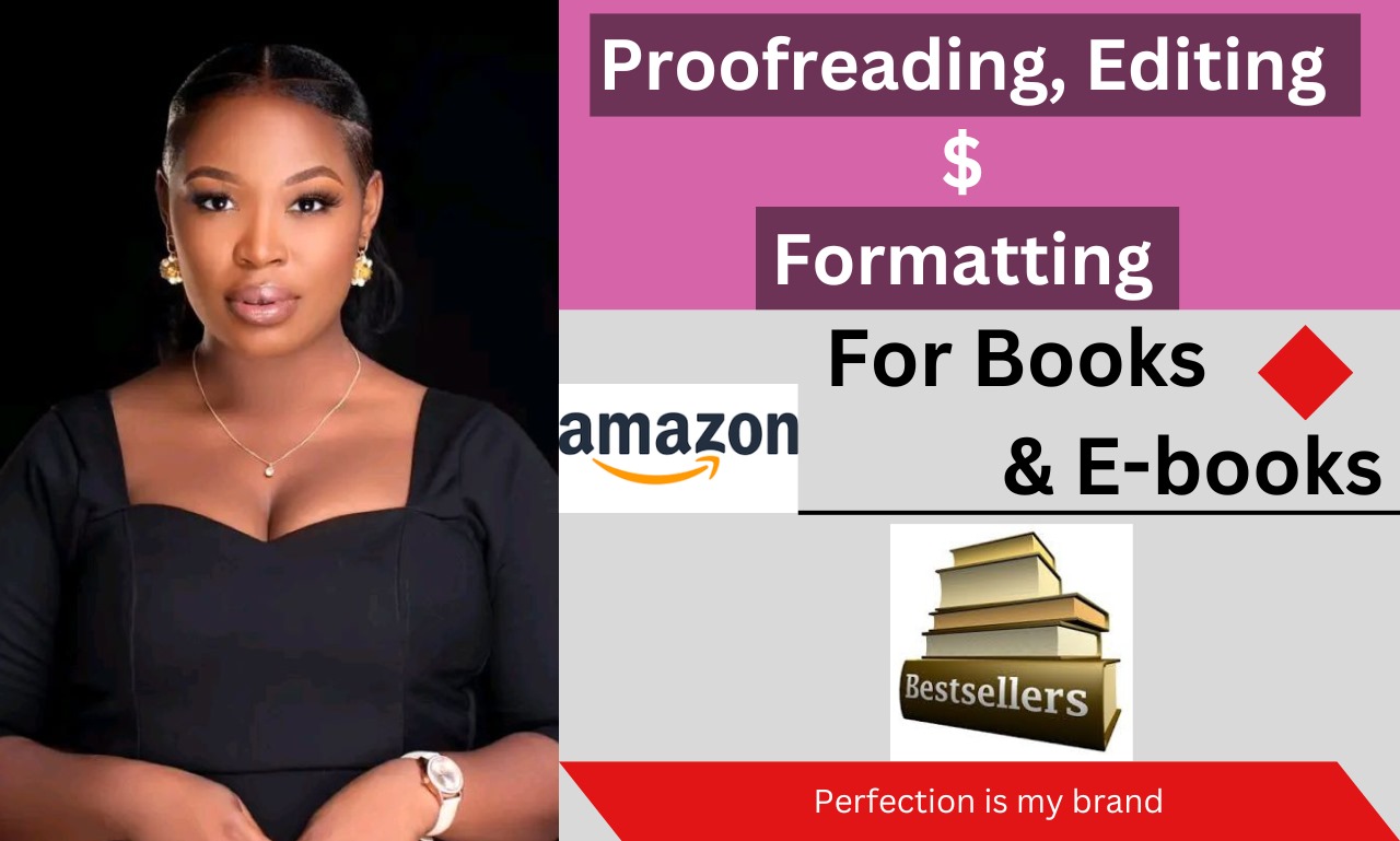 I will professionally edit, proofread, and format your book.